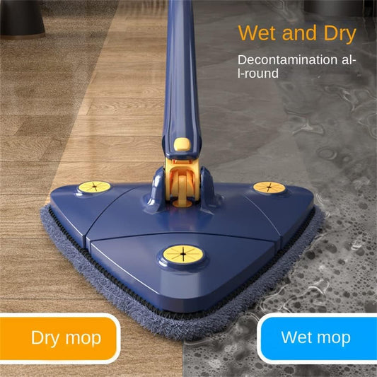 DAMZA Mop 360° Rotatable Adjustable Mops for Floor Cleaning Triangle M🧹 Wet and Dry Mop 🧹 Enjoy a larger cleaning area with our versatile mop! The combination of Chenille cloth + fiber cloth ensures strong water absorption and effortOMARTO STOREOMARTO STOREFloor Ceiling, Stainless Cleaning Mop Dry & Wet Floor sold