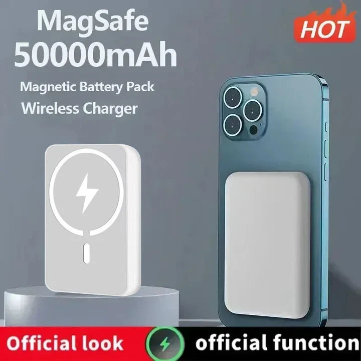 Wireless Power BankAttaching the MagSafe Battery Pack is a snap. Its compact, intuitive design makes on-the-go charging easy. The perfectly aligned magnets keep it attached to your iPhOMARTO STOREOMARTO STOREWireless Power Bank